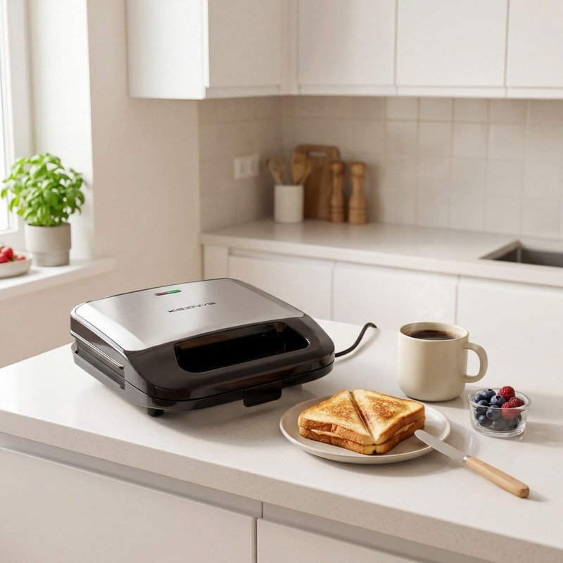 KEINVE 3-in-1 Sandwich Maker, Waffle Maker and Panini Press Grill, 800W Elect... gallery