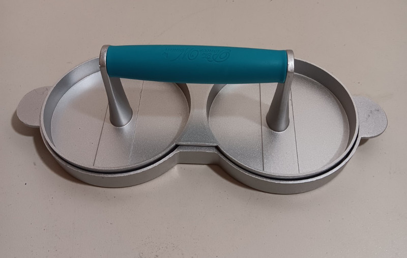 Pioneer Woman Double Burger Press Timeless Beauty Aluminum Teal Green gallery