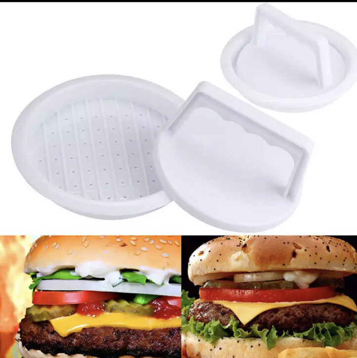 Plastic DIY Burger Press Hamburger Meat Beef Grill Cooking Maker Kitchen Mould gallery