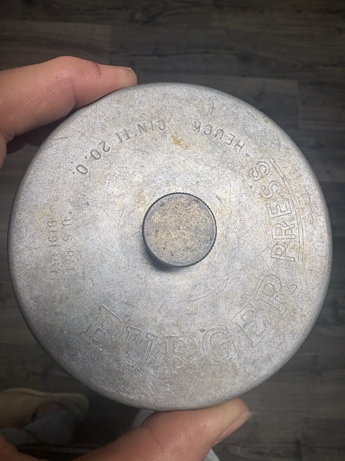 Vintage Heuck Burger Press gallery