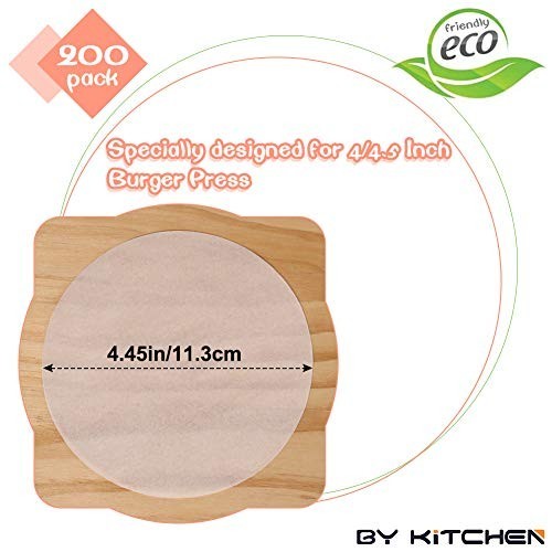 Burger Patty Paper Rounds 4.5 Inch 200 Pack Nonstick Parchment for Hamburger gallery