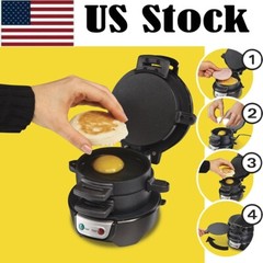 Electric Burger Maker Machine Raf Breakfast Sandwich Maker with Egg Cooker Ring