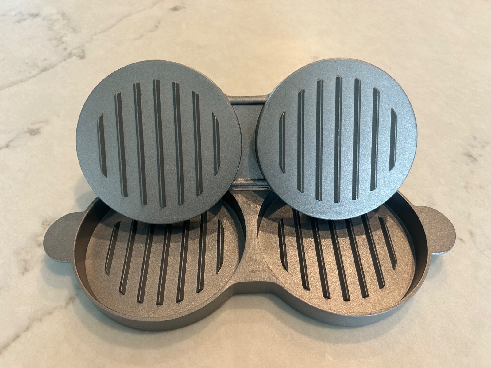 Double Non-Stick Stuffed Burger Press Hamburger Patty Maker for Meat Beef gallery
