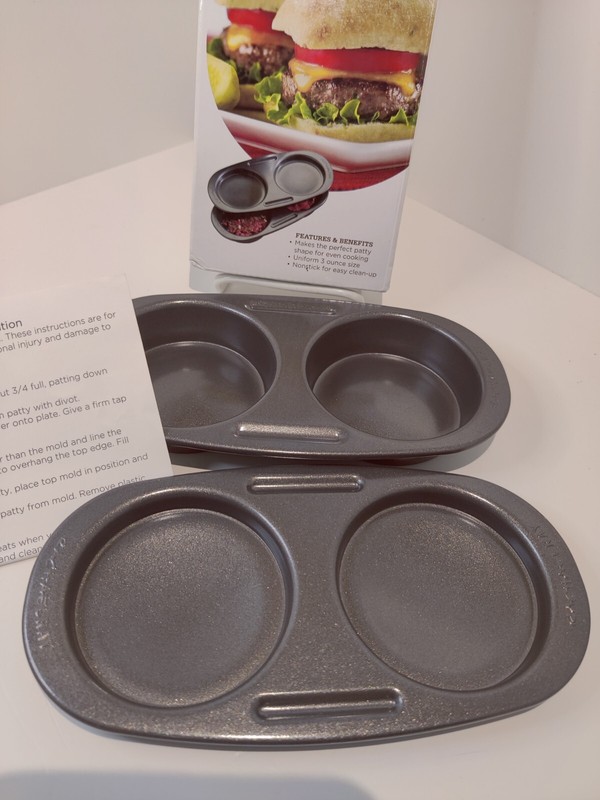 NEW SLIDER MOLD PRESS NON-STICK COATING RACHAEL RAY PERFECT 3 OUNCE PATTYS gallery