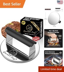 Versatile Smash Burger Press – Create Juicy Burgers & Reduce Fat Effortlessly