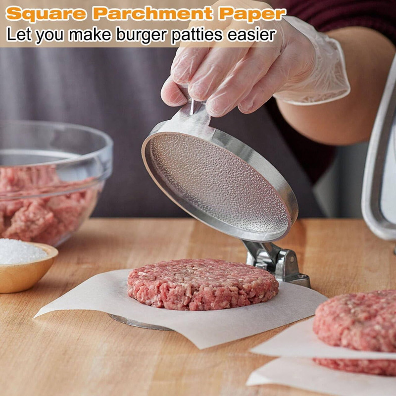 300Pcs Burger Patty Paper, 7x7 Inch Parchment Paper Squares for Burger Press, U gallery