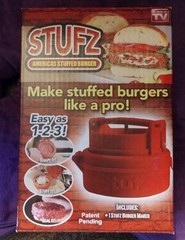 STUFZ Burger Stuffer Hamburger Maker Stuffed Patty Press BBQ As Seen On TV!