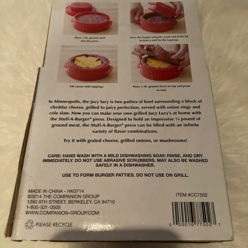 Jucy Lucy Stuff A Burger Burger Press by Charcoal Companion gallery