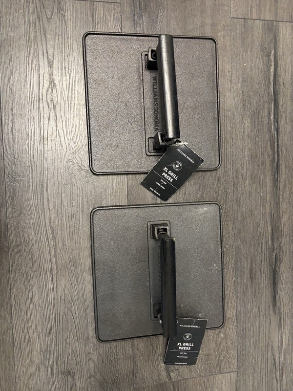 Williams Sonoma Cast Iron Grill Press Set Of 2 gallery