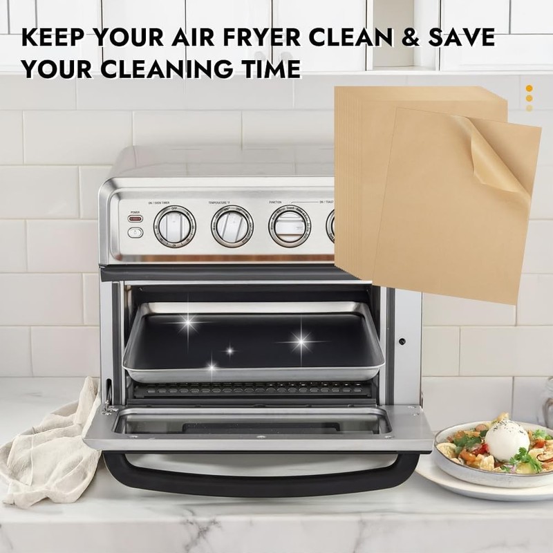 BYKITCHEN 11 x 9in Air Fryer Parchment Paper Sheet Liners 2 size, Nature gallery