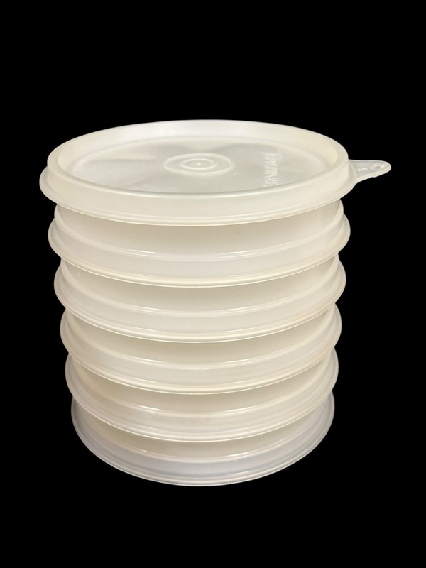 VTG TUPPERWARE HAMBURGER PRESS MAKER STORAGE SET 5 gallery