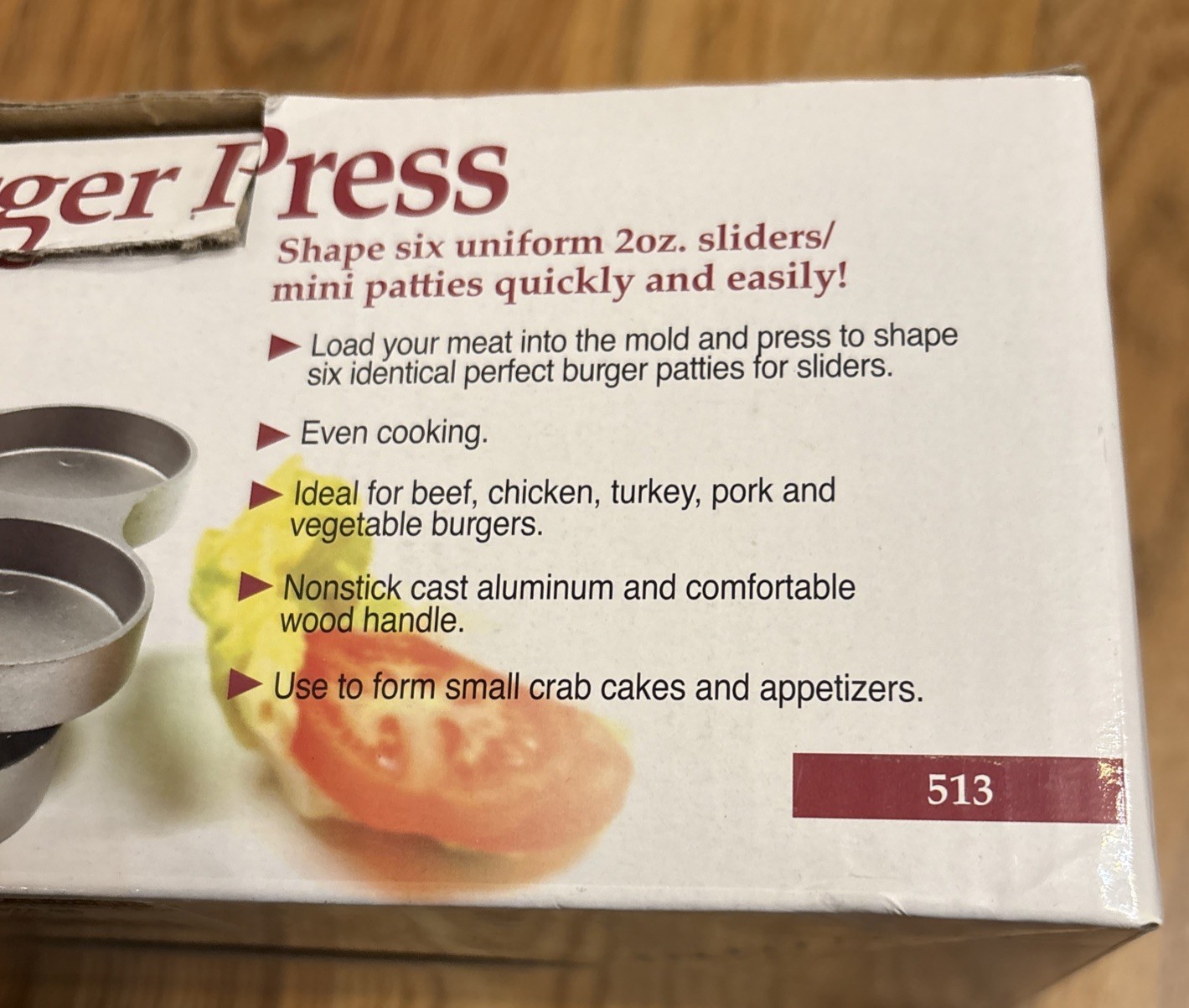 New Norpro Mini Burger Press Mold 6 Mini Sliders Patties gallery