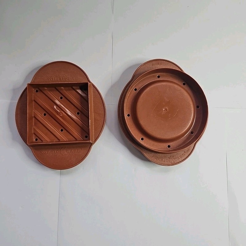 Nordic Ware 3-in-1 Hamburger Press & Stuffed Hamburger Patty Maker 2 Pieces USA gallery