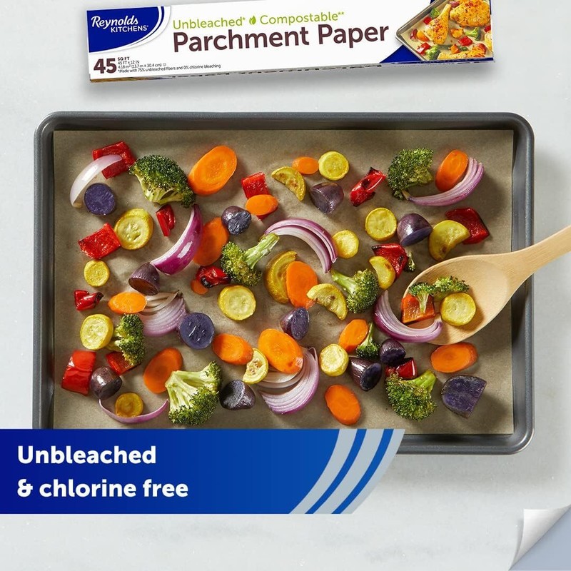 Reynolds Kitchens Unbleached Parchment Paper Roll, 45 Square Feet gallery