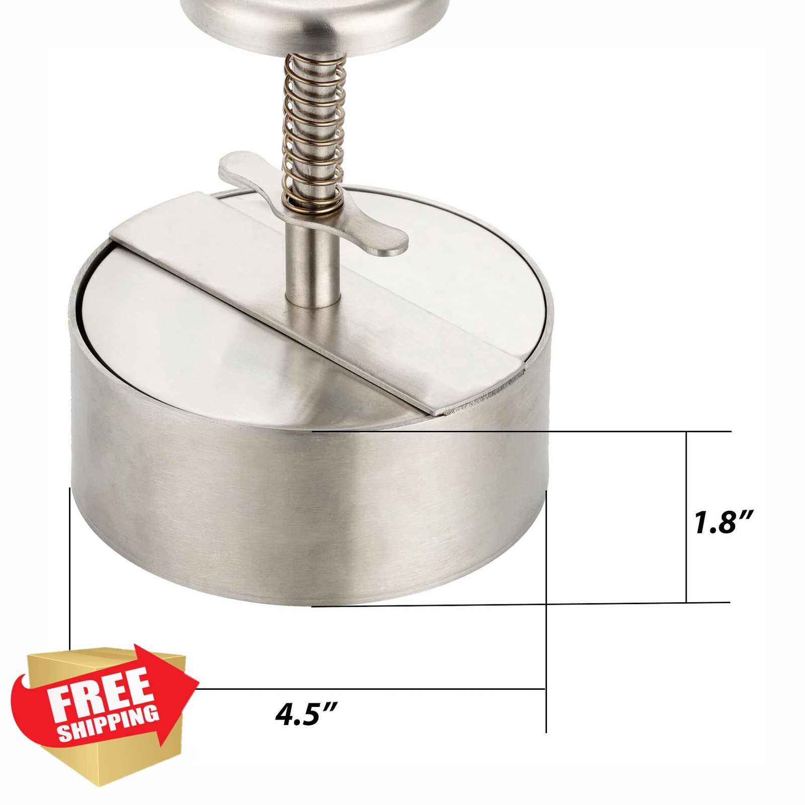 NOBER Burger Press Stainless Steel Patty Maker Grill Dishwasher Safe gallery