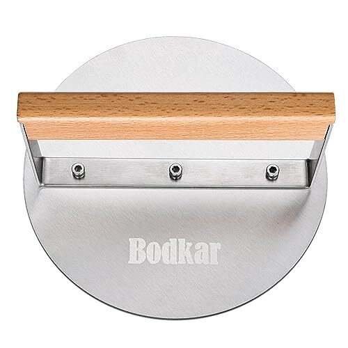 Stainless Steel Smashed Burger Press 6 Inch Round Burger Smasher Griddle Hamburg