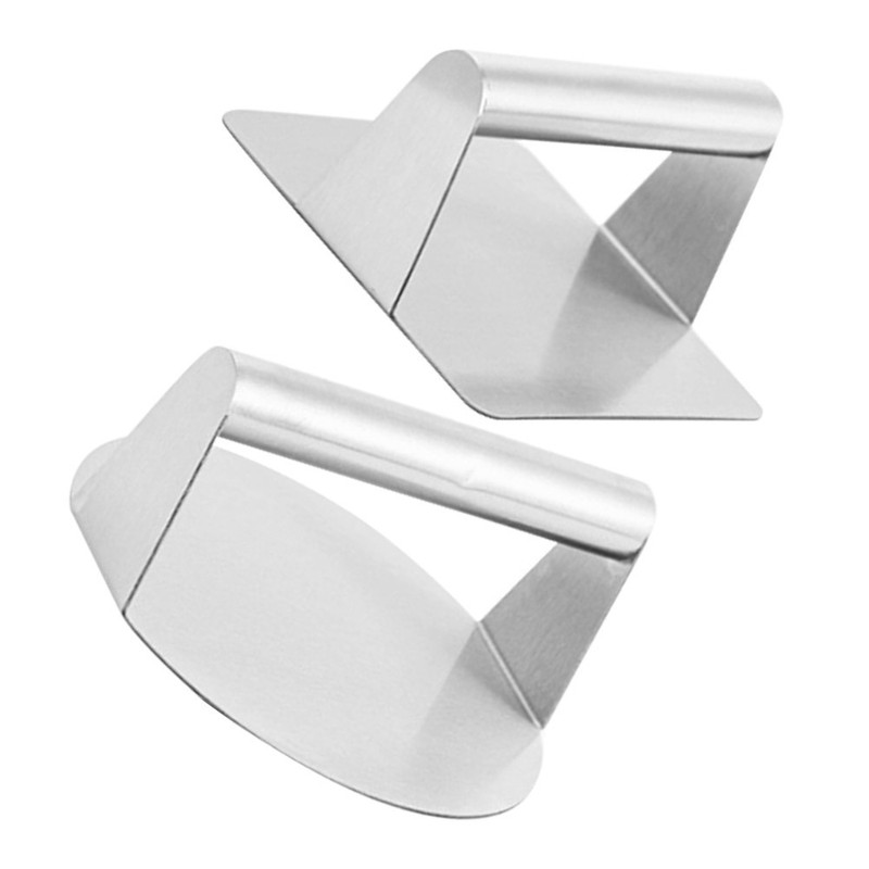 2 Pcs Meat Press Stainless Steel Burger Presser Metal Hamburger Patty Maker gallery