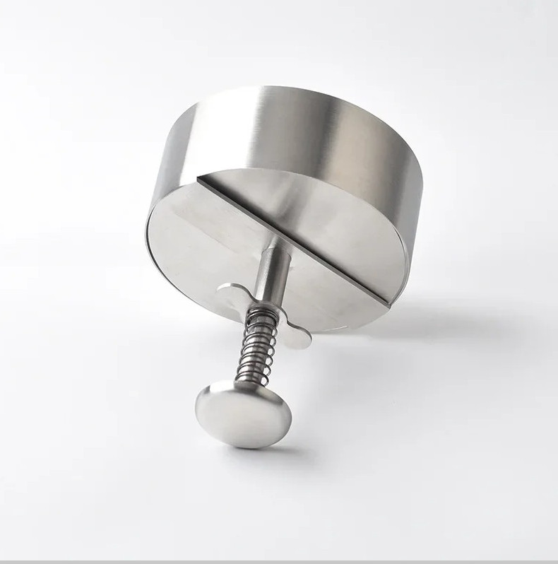 1pc 304 Stainless Steel Hamburger Patty Press Non-Stick Burger Maker - NEW gallery