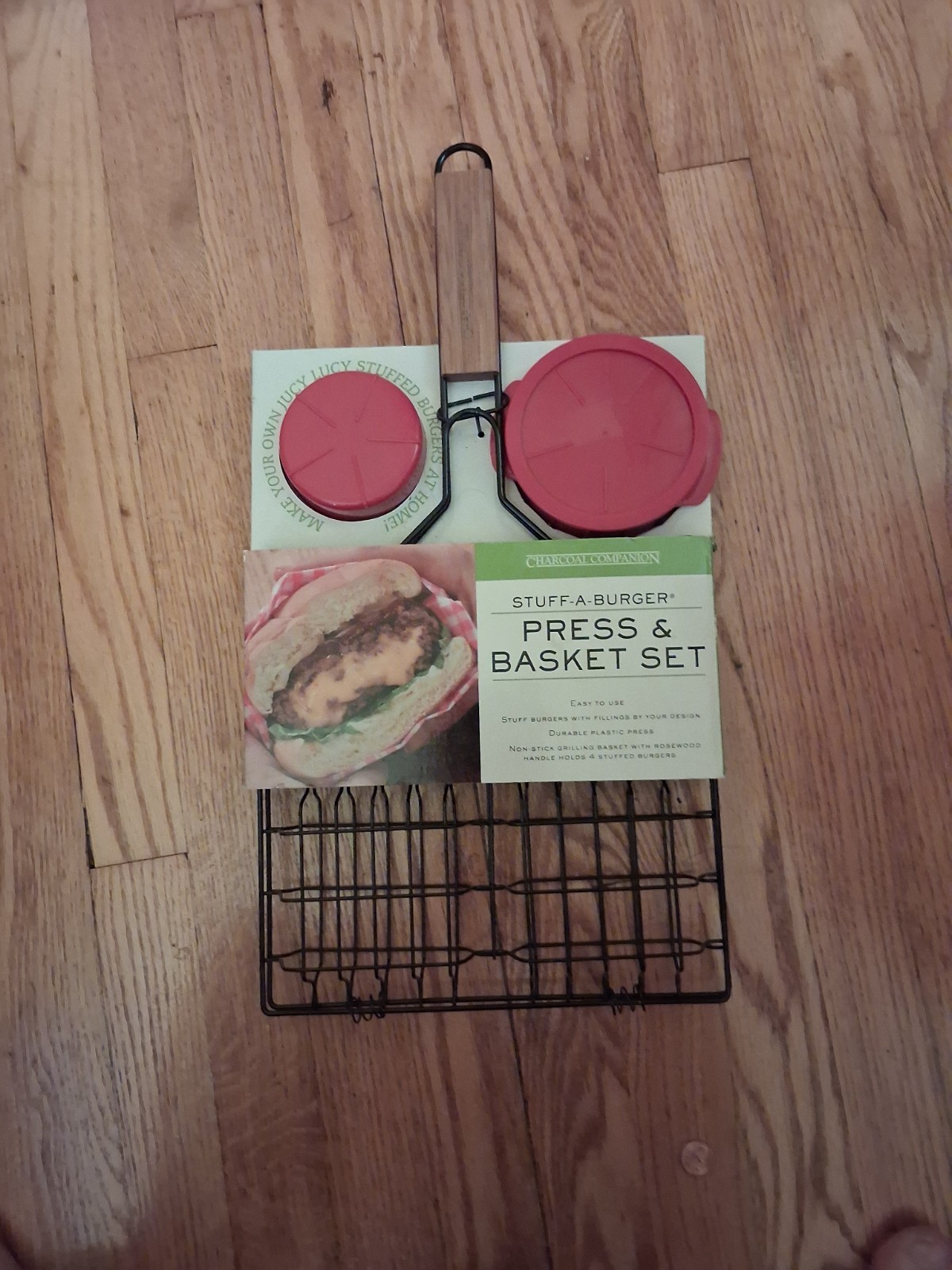 Charcoal Companion Stuff-A-Burger Press & Basket Set gallery
