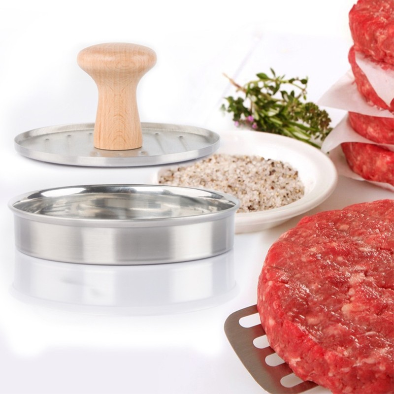 Multi Function Burger Press Mold Large Stainless Steel for Kitchen Use gallery