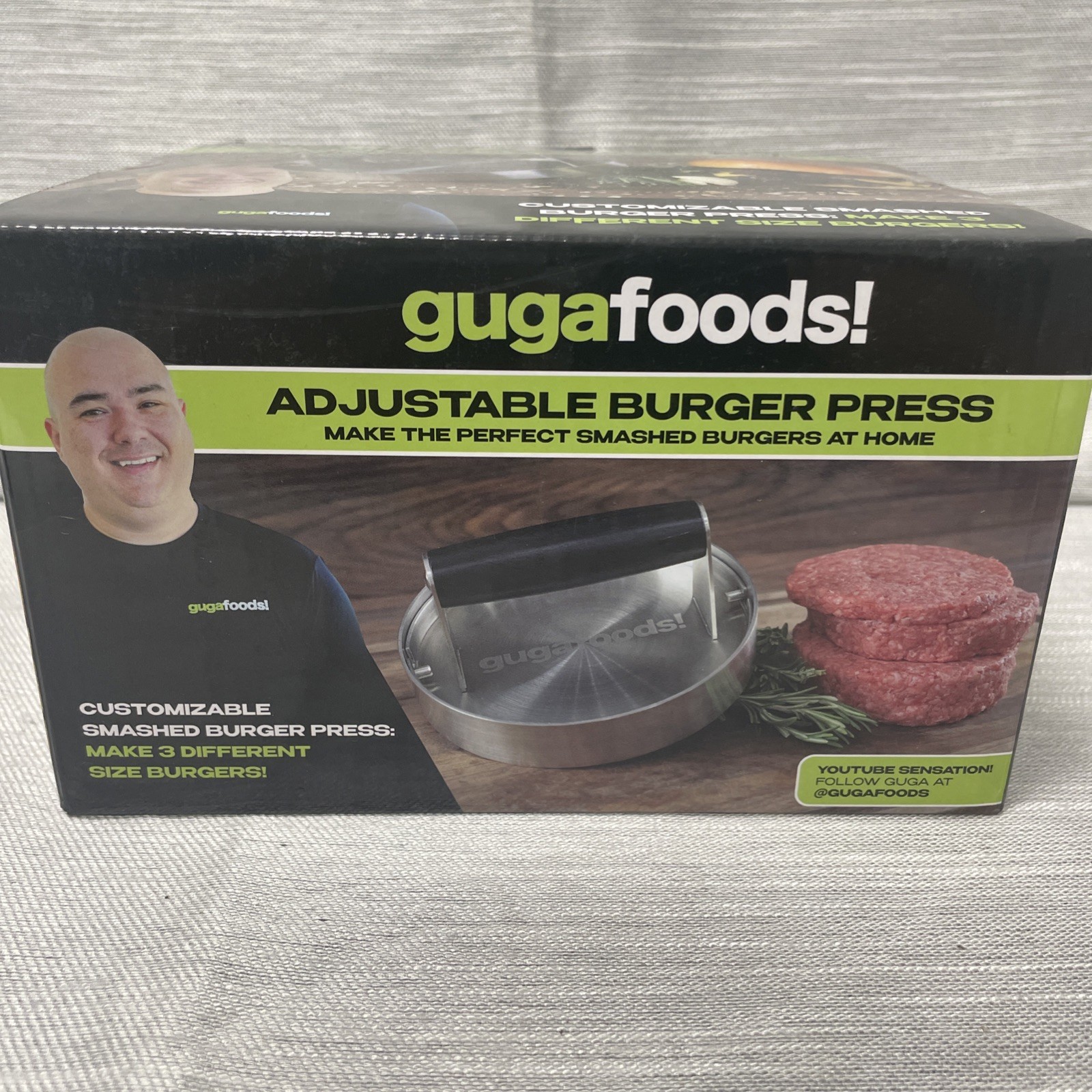 Guga Foods! Adjustable Burger Press Make The Perfect Smash Burger gallery