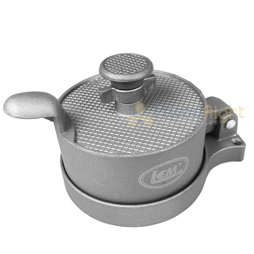 Burger Press Heavy Duty Non-Stick Adjustable Locking Wing Nut LEM Products 534 gallery
