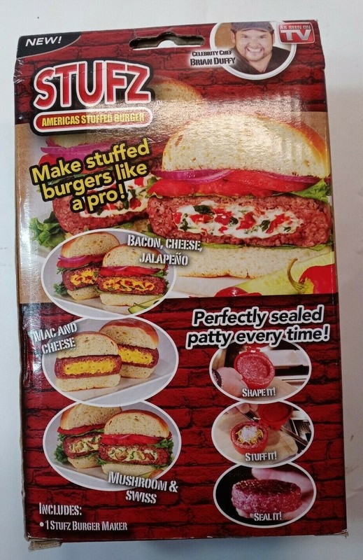 🍔Stufz Americas Stuffed Burger Maker Press As Seen on TV 🍔 Gift Griller gallery