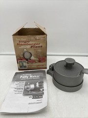 Unused Weston Teflon Coated Non Stick Single 4.375” Hamburger Aluminum Press