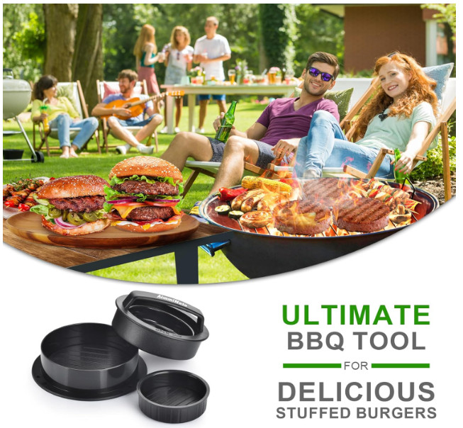 Hamburger Press 3 in 1 – Patty Maker for Stuffed Burgers, Sliders & More gallery
