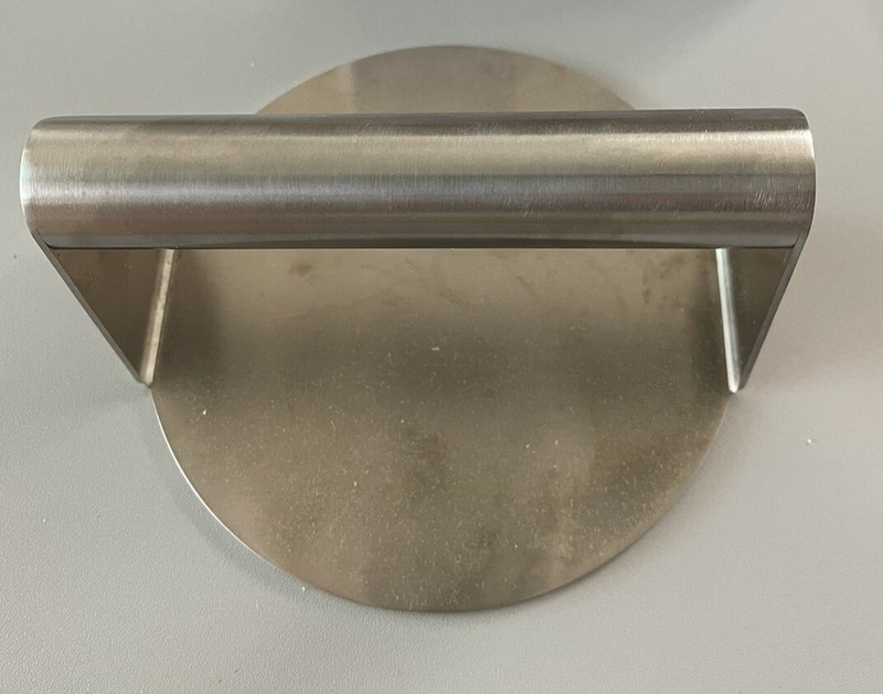 Stainless Steel Burger Press, 5.5 Inch Round Smasher, Inch, Sliver gallery