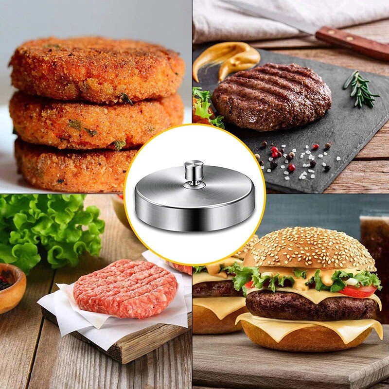 Hamburger Meat Press Maker Round Shape Non-Stick Stuffed Burger Patties Beef gallery
