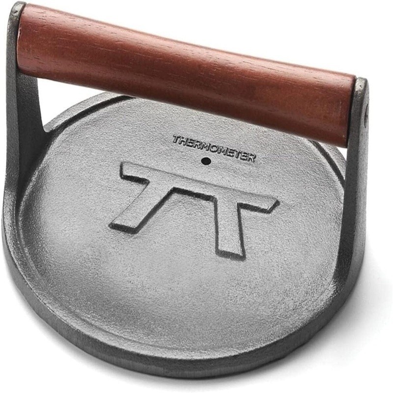 Durable Cast Iron Grill Press Non Stick Heavy Duty Meat Cooking Tool New