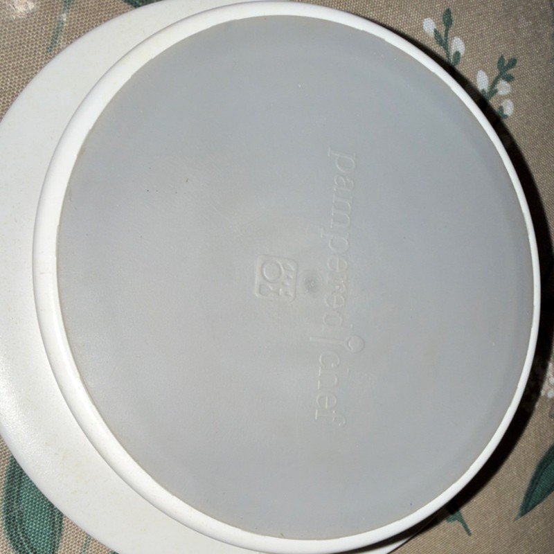 Pampered Chef Burger Press Medium 5in White Gray Plastic Dishwasher Safe gallery