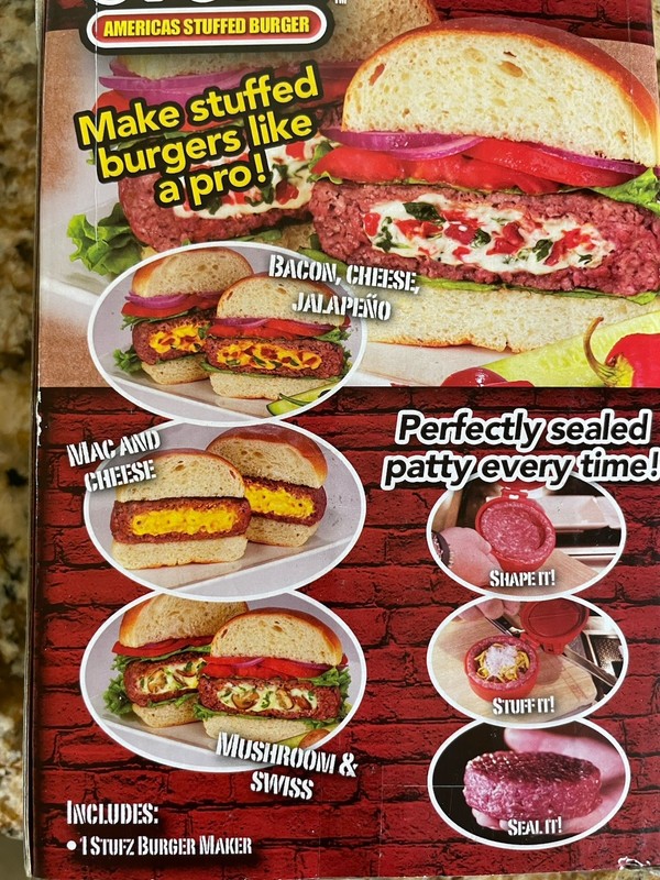 Stuff your Burger Press - Patty Maker Brand New gallery