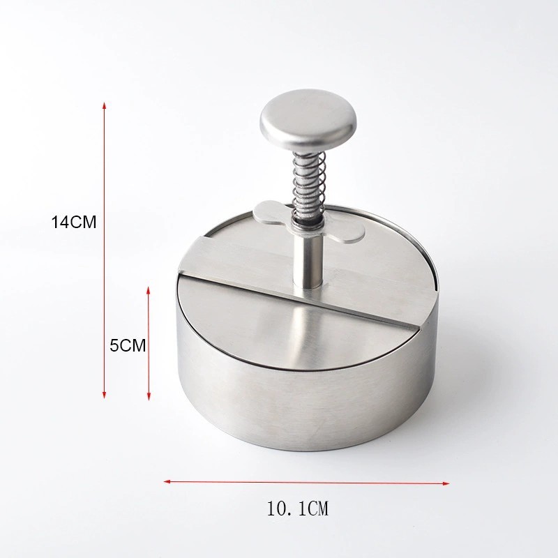 Stainless Steel Adjustable Hamburger Press & Patty Maker Non-Stick Professional gallery