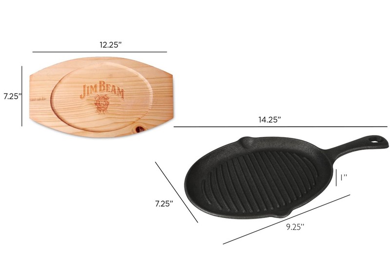 Jim Beam JB0159, Heavy Duty Construction, Pre Seasoned Cast Iron Skillet with... gallery