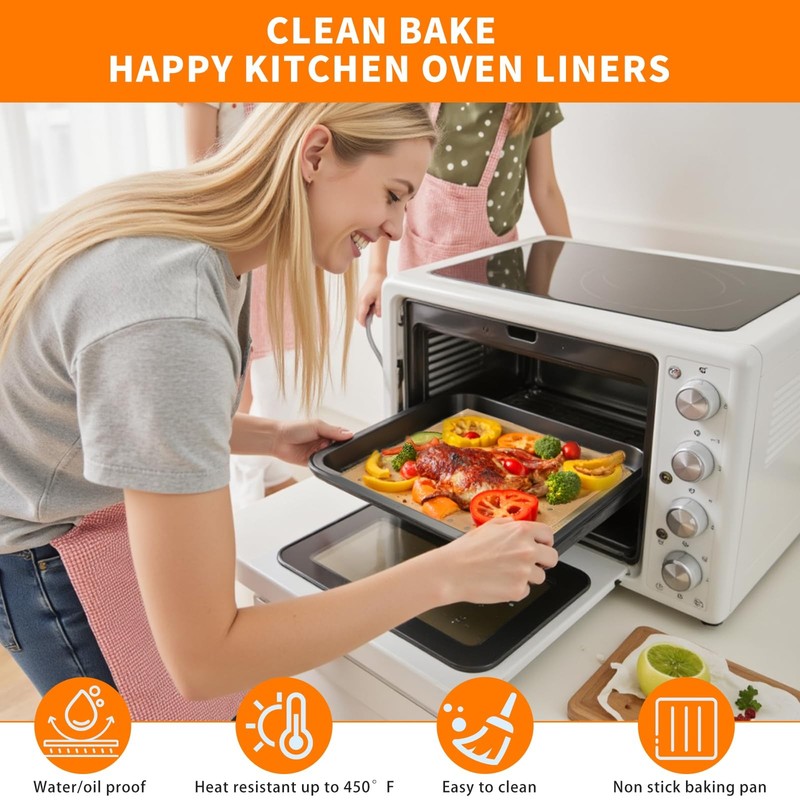 MEIYA Air Fryer Liners Disposable, 180Pcs Parchment Paper Sheets Large, Brown gallery