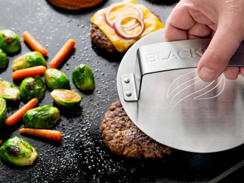 Blackstone 5349 Smash and Sear Press Burger Tool Stainless Steel Grill Gift 7" gallery
