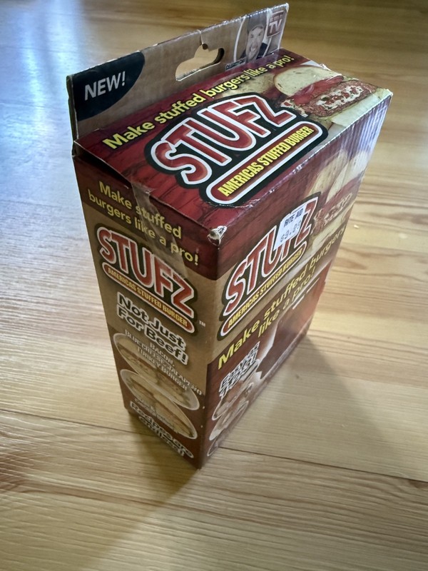As Seen On TV America's Stuffed Burger STUFZ - New IN BOX - NEVER OPENED gallery