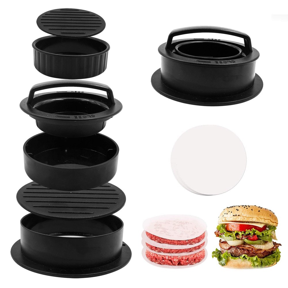 TCAIRG Burger Mold Hamburger Press Patty Maker Different Size Patty Molds, Wo...
