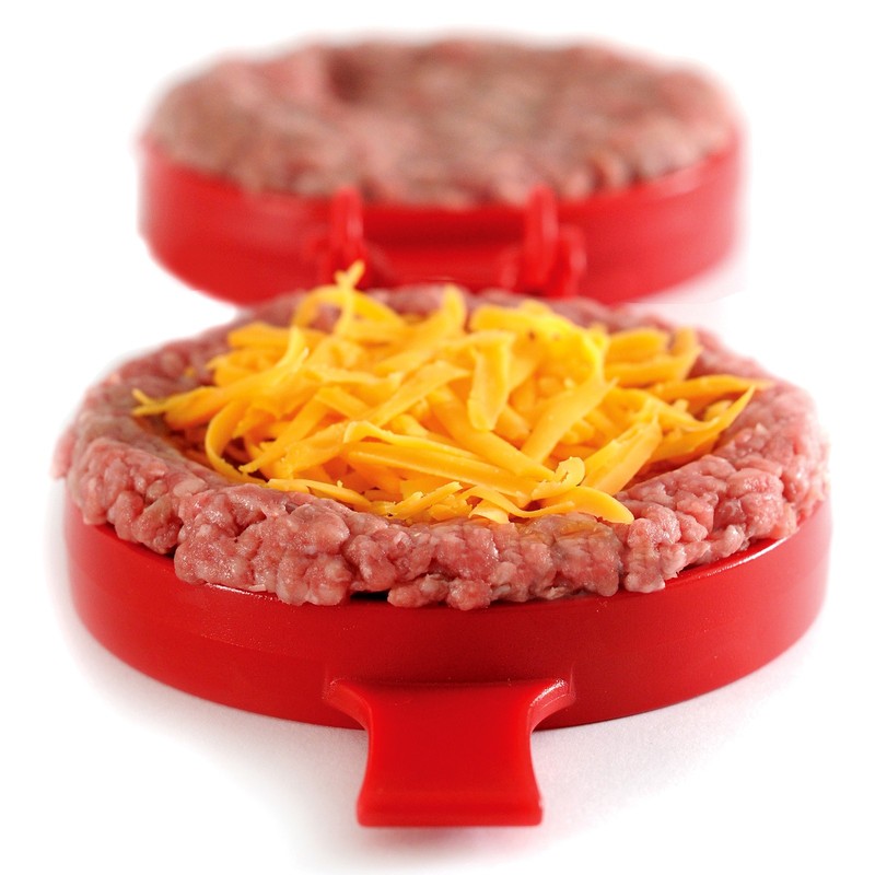 Norpro Nonstick Stuffed Burger Maker, Red gallery