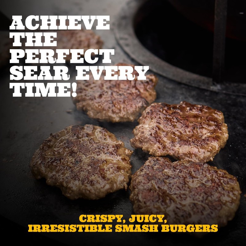 IAN's Smash Burger Press Kit Cast Iron Burger Press 6.5 in, Smash Burger Spa... gallery