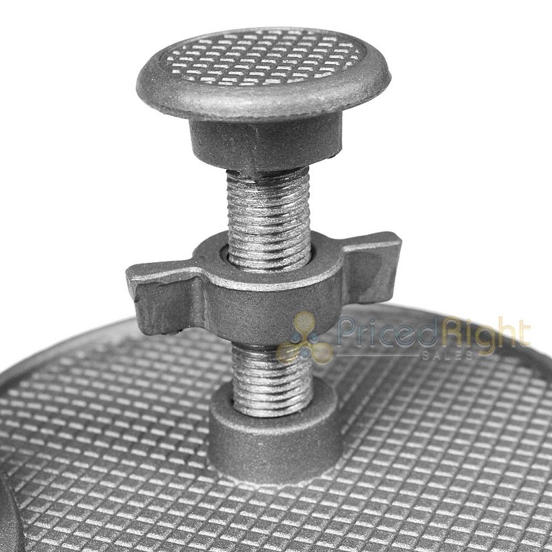 Burger Press Heavy Duty Non-Stick Adjustable Locking Wing Nut LEM Products 534 gallery