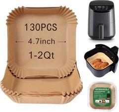 Small Air Fryer Liners Disposable Compatible with COSORI 2.1 Qt small