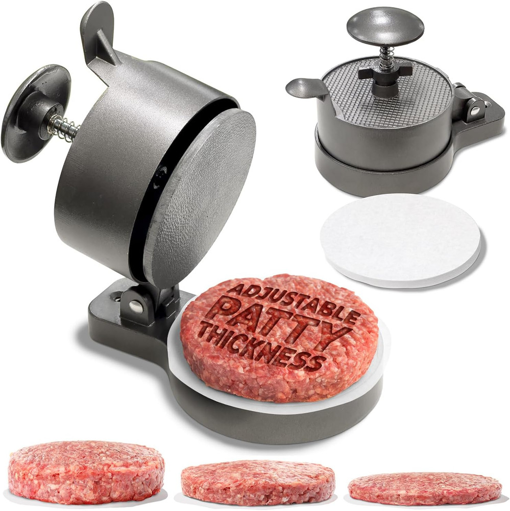Hamburger Press Patty Maker Adjustable Burger Press Patty Maker with Ejector