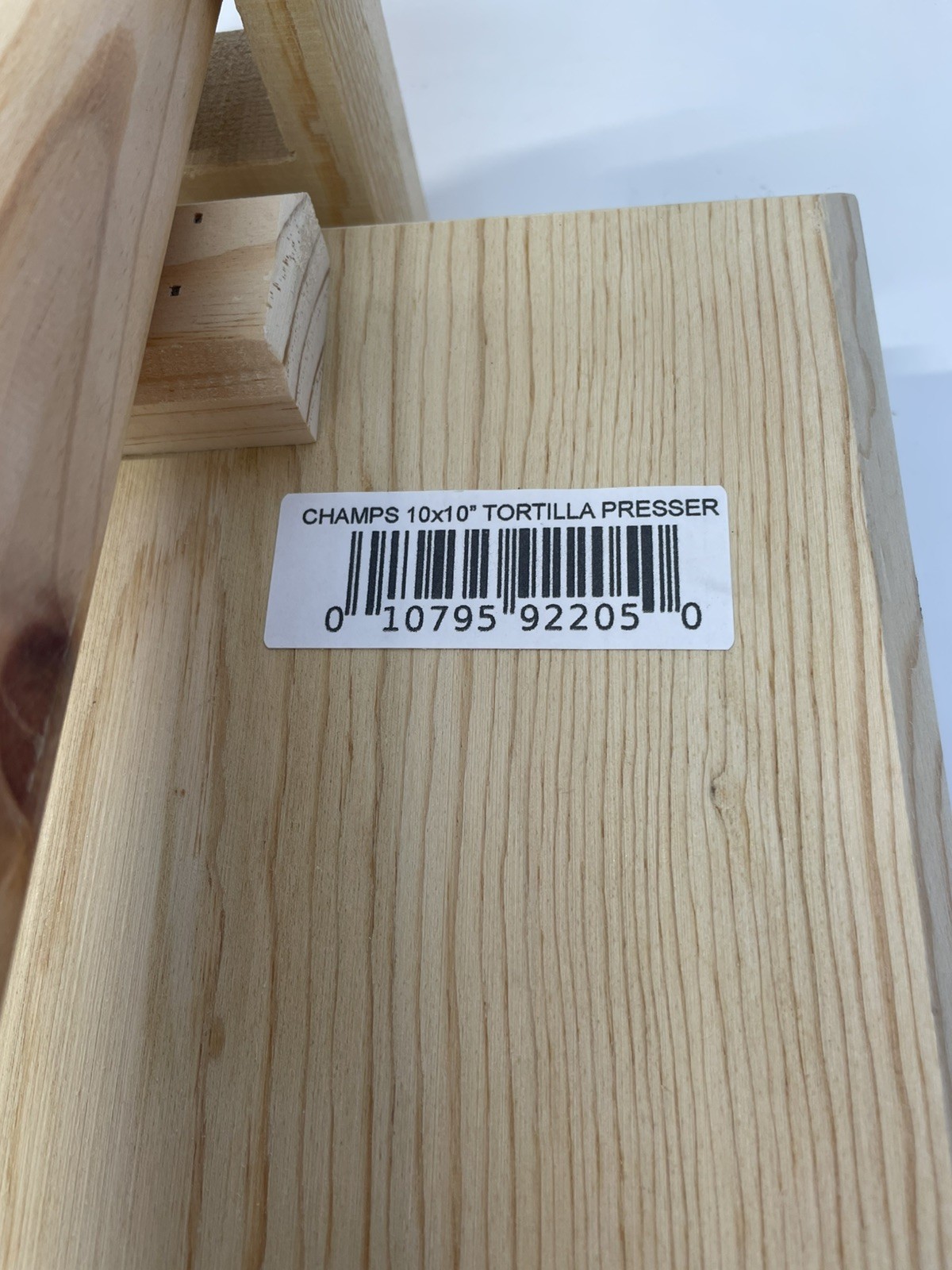 Champs 10x10 Wooden Tortilla Press RCI Mexico Corn Press NEW gallery