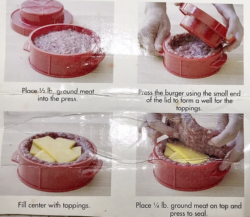 Jucy Lucy Stuff-A-Burger Press Patty Form 3 piece gallery