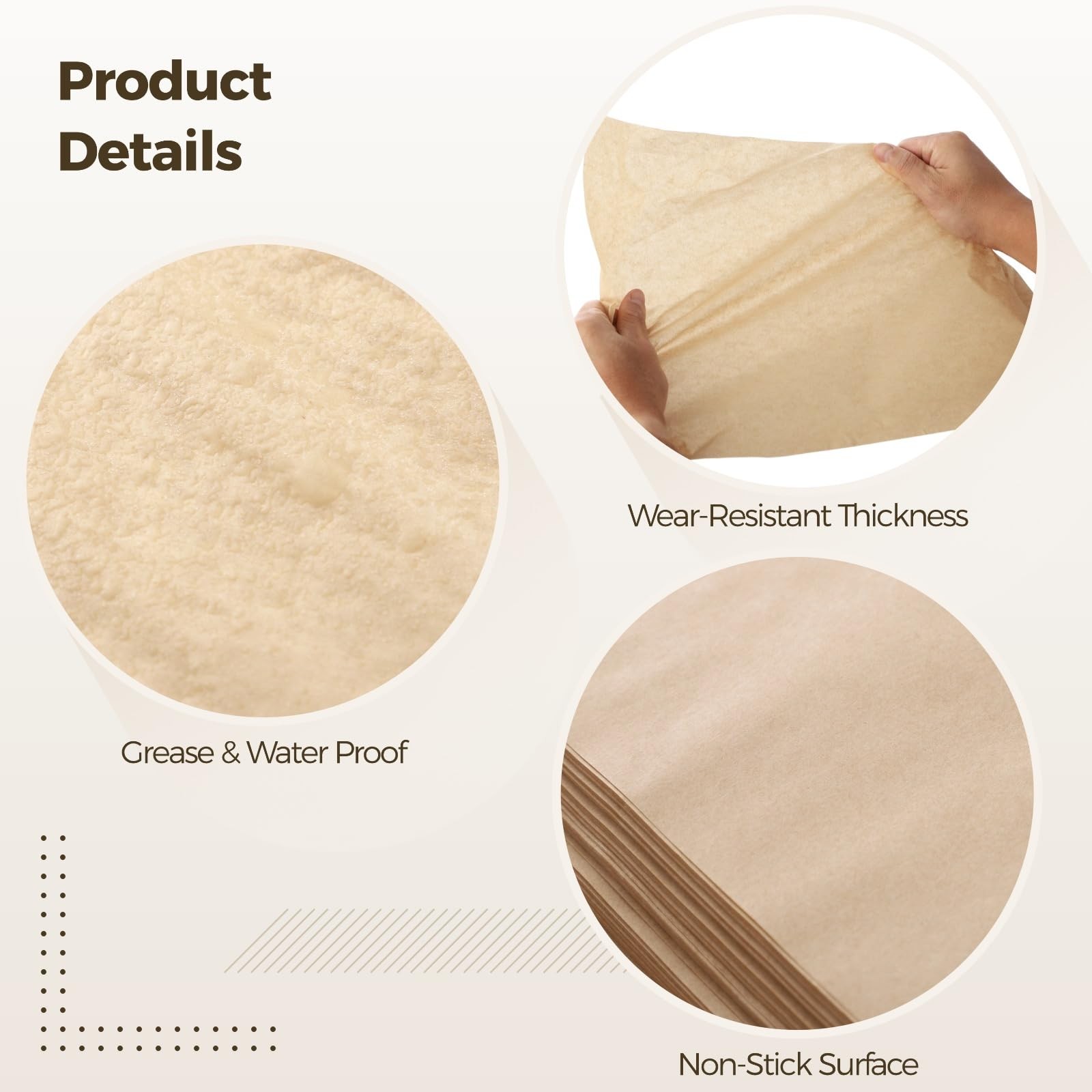 600 Pcs Unbleached Parchment Paper Sheets 15.75 x x 11.81 in, gallery