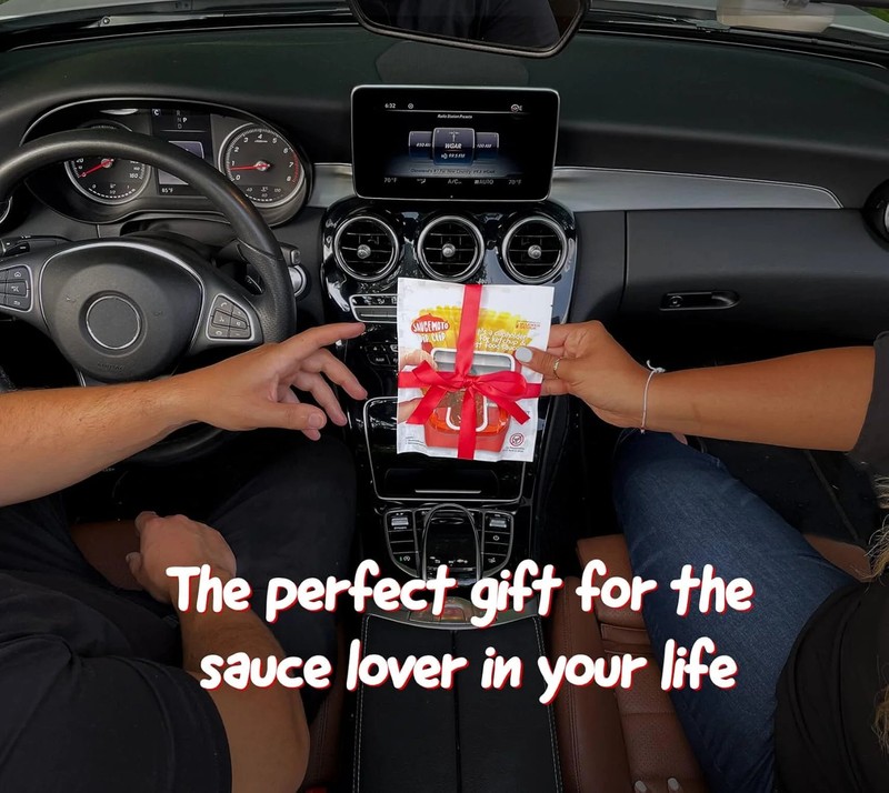 2 Pack Dip Clip In-Car Sauce Holder for Ketchup Dipping Sauces Shark Tank Black gallery
