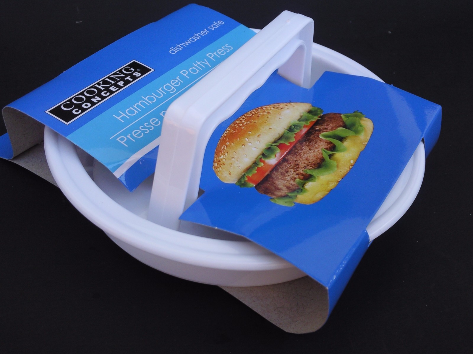 HAMBURGER PATTY PRESS 4" x 0.8" Patties Dishwasher Safe gallery